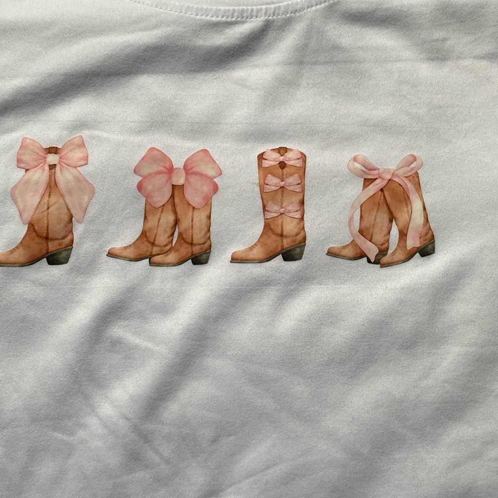 SHEIN cowboy bow top